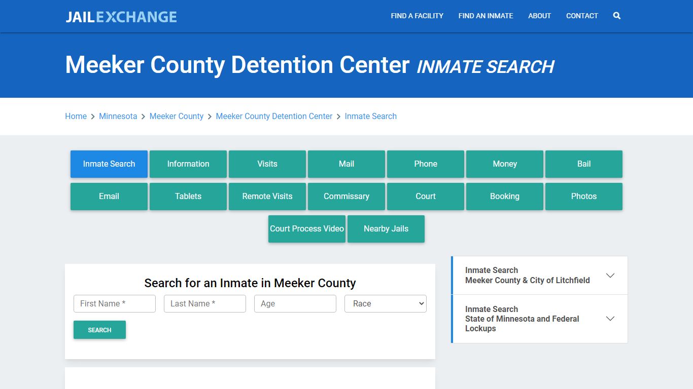 Meeker County Detention Center Inmate Search - Jail Exchange